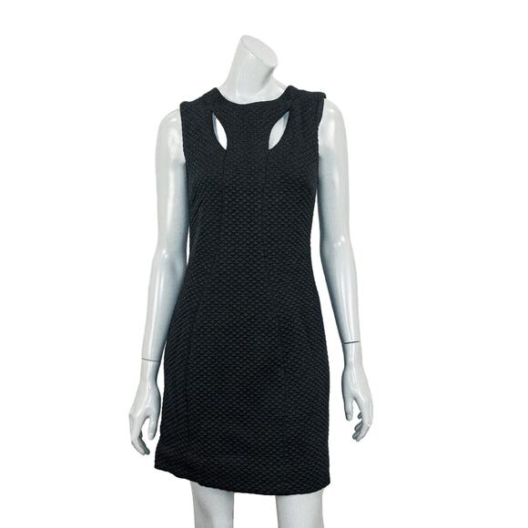 CLAUDIE PIERLOT textured sleeveless FAFFINEE Dress in Black Women's size 38 - Picture 1 of 10